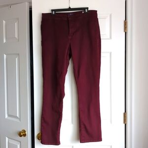 NYDJ Burgundy Alina pants